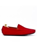 Red moccasin suede leather bridle