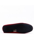 Red moccasin suede leather bridle