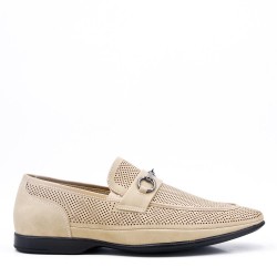 Mocassin en simili cuir perforé