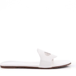 Claquette en simili cuir 