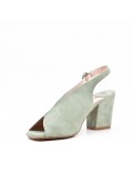 Faux suede heeled sandal for women