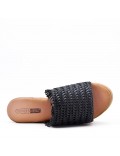 Wedge sandal with espadrille sole