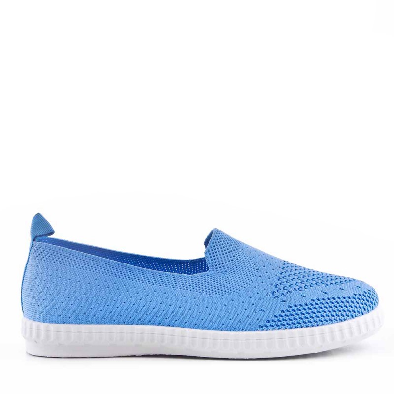 GROSSISTE CHAUSSURES Basket sans lacet en textile pour femme