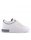 Basket à lacet en simili cuir pour femme