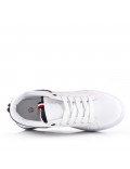 Women's faux leather lace up sneaker