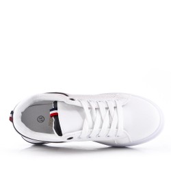 Basket à lacet en simili cuir pour femme