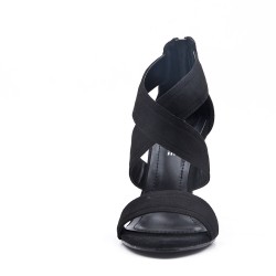Sandale à talon en simili daim pour femme