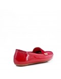 Patent moccasin for women