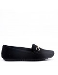 Moccasin in faux suede