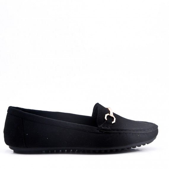 Moccasin in faux suede