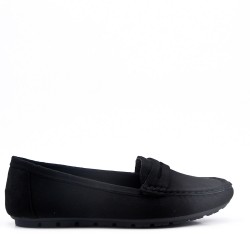 Moccasin in faux suede