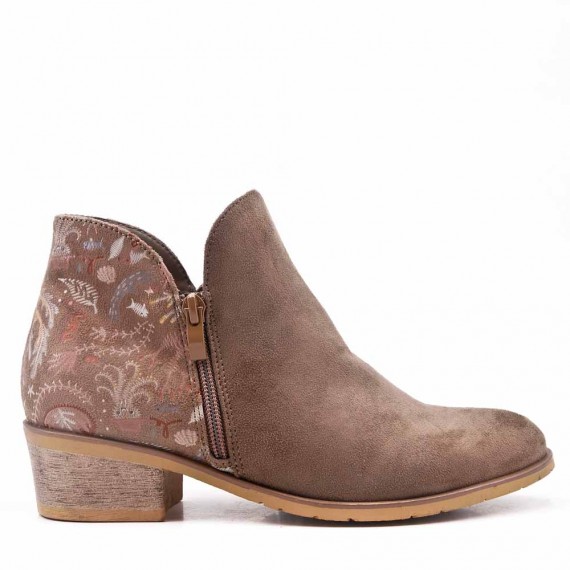 ZAPATOS AL POR MAYOR-Botines de cuero sintético de tacón alto