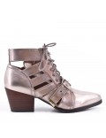 Spring Summer heeled ankle boots women shoes