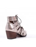 Spring Summer heeled ankle boots women shoes