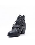 Spring Summer heeled ankle boots women shoes