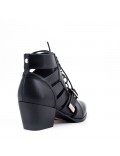 Spring Summer heeled ankle boots women shoes