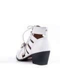 Spring Summer heeled ankle boots women shoes