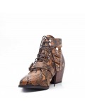 Spring Summer heeled ankle boots women shoes