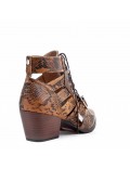 Spring Summer heeled ankle boots women shoes