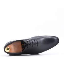 Black Derby with leather lace