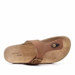 men's faux leather slippers