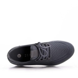 Men's textile lace-up basket