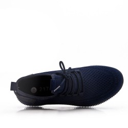 Men's textile lace-up basket