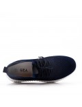 Men's textile lace-up basket