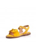 Girl's faux suede sandal