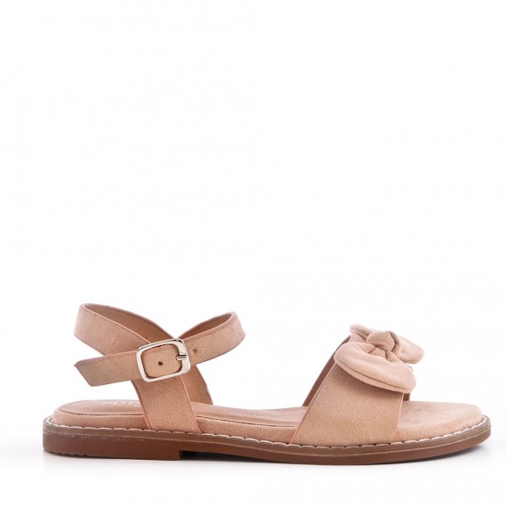 Girl's faux suede sandal