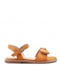 Girl's faux suede sandal