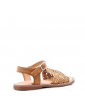 Girl's faux suede sandal