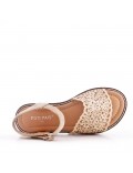 Girl's faux suede sandal