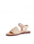 Girl's faux suede sandal