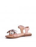 Sandale fille en simili cuir