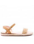 Girl's faux suede sandal