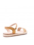 Girl's faux suede sandal