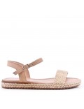 Girl's faux suede sandal