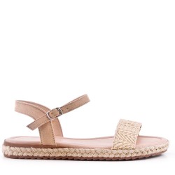 Girl's faux suede sandal