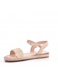 Girl's faux suede sandal