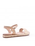 Girl's faux suede sandal