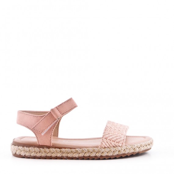 Girl's faux suede sandal