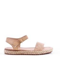 Girl's faux suede sandal