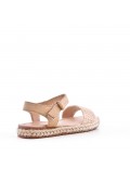 Girl's faux suede sandal