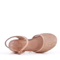 Sandale fille en simili cuir