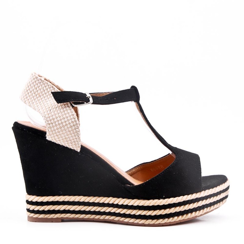 sandale talon compensé femme