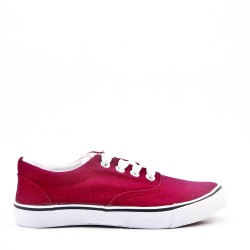 Burgundy children's lace-up basket