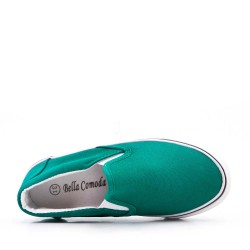 Cesta infantil sin encaje verde