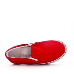Red child basket without lace