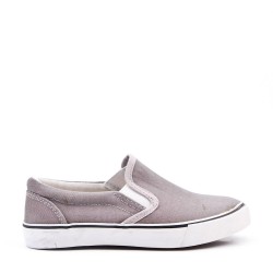 Cesta infantil gris sin encaje